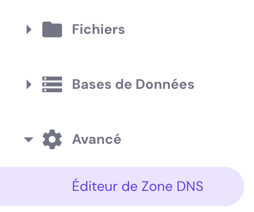 éditer DNS hostinger